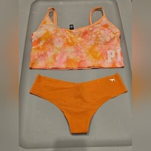 Victoria Secret PINK Medium Seamless Bra/Thong Set New With Tags